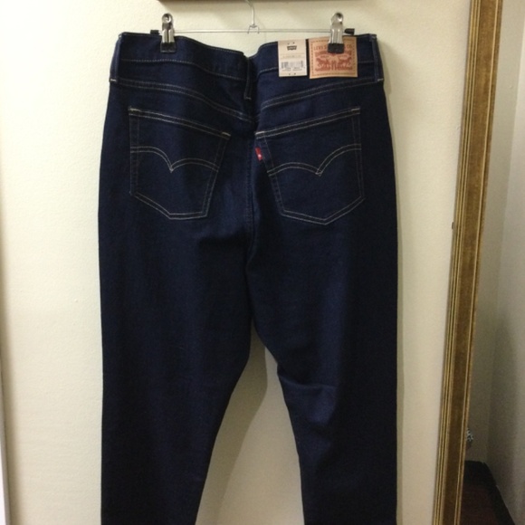 Levi’s 720 High-Rise Super Skinny Dark Jeans Size 33 - Picture 2 of 3